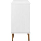  Komoda MOLDE bela 90x40x80 cm trdna borovina, (20654530) | Shoptok.si