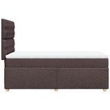  Krevet s oprugama i madracem tamnosmeđi 80x200 cm od tkanine | shoptok.hr