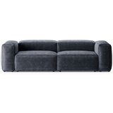 Cosmopolitan Design Prašno modra sedežna garnitura iz rebrastega žameta 264 cm Bergano – | Shoptok.si