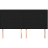  Uzglavlje Crno 160x5x118/128 cm Tkanina | shoptok.hr
