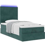 vidaXL okvir kreveta s madracima tamnozeleni 90x190cm baršunasti | shoptok.hr
