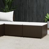 Maison Chic Vrtni stolčki - Vrtni stoli za noge z blazino 2 kosa rjav poli ratan JS1149, (21878241) | Shoptok.si