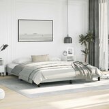  Okvir kreveta bez madraca, svijetlo sivi, kalifornijski, kraljevski baršun | shoptok.hr
