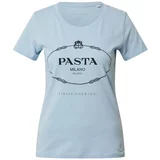 EINSTEIN & NEWTON Majica 'Pasta T-Shirt' svetlo modra / črna