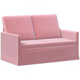 Set sofe 2 pcs Ružičasta Baršun - Ružičasta 1-Sjedalo + 2-Sjedalo (120 cm) | shoptok.hr