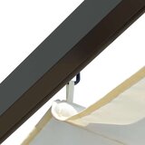  Pergola s pomičnim krovom krem bijela 3 x 3 m čelična | shoptok.hr
