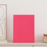  Papirnate vrećice 250 kom s ručkama ružičaste 32x12x42 cm | Eponuda.com