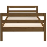  Okvir za krevet smeđa boja meda 75 x 190 cm od masivne borovine | Eponuda.com