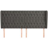  Uzglavlje s ušima tamnosivo 183x23x118/128 cm baršunasti Cijene
