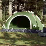 vidaXL Šator za kampiranje za 4 osoba zeleni brzo otpuštanje