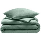 Douceur d intérieur Zelena 3-delna posteljnina za zakonsko posteljo/podaljšana iz mikroflanele 240x220 cm Flanou – u