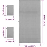 vidaXL Komplet športnih brisač 3 pcs Temno siva Poliester in poliamid | Shoptok.si