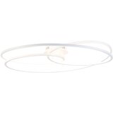 QAZQA Stropna svetilka bela 78 cm z LED 3 stopnjami zatemnitve - Rowin Cene