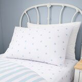 Bianca Bela/modra bombažna otroška posteljnina za posteljico 120x150 cm Mini Star & Stripes – | Shoptok.si