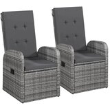  7-dijelni vrtni blagovaonski set s jastucima sivi | shoptok.hr