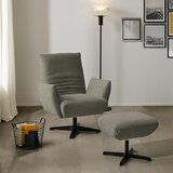 Dieter Knoll FOTELJ, sivorjava tekstil | Shoptok.si