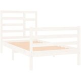  Posteljni okvir bel iz trdnega lesa 90x190 cm 3FT, (20684855) | Shoptok.si