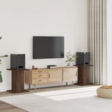 vidaXL Stojalo za zvočnike 2 kosa rjavi hrast 30x30x60 cm inž. les | Shoptok.si