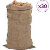  Vreče iz jute 30 kosov 65x135 cm 100 % juta 340 gsm, (21063926) Cene