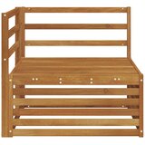  Vanjska kutna sofa Čvrsto drvo akacije Prirodna 83 x 83 x 73 cm | shoptok.hr