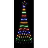  LED božićno drvce 180 cm 230 LED lampica Višebojno Željezo Crna | shoptok.hr