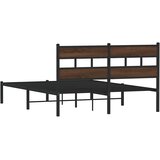  Okvir kreveta bez madraca s uzglavljem boja hrasta 140x200 cm | Eponuda.ba