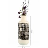 WALLXPERT decorative pot crno bela keramička vaza YL694 | ePonuda.com