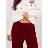 RELEVANCE Sweatpants-RV-DR-A611.52-burgundy | Shoptok.si