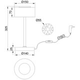 Globo 16024T - LED stona lampa BELINDA LED/6W/230V | Eponuda.com