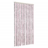 Furnova Zavesa proti mrčesu srebrno siva in roza 100x200 cm šenilja, (21917733) | Shoptok.si