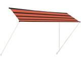 Maison Chic Zložljiva tenda - Senčniki 400x150 cm oranžna in rjava, (22038753) Cene