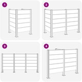  Ograda za kante za smeće Siva 85 x 85 x 115 cm Aluminij i WPC | shoptok.hr