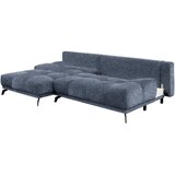 Hom`in KOTNA SEDEŽNA GARNITURA, šenilja temno modra | Shoptok.si