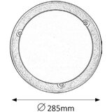Rabalux ufo plafonjera D285 E27 60W bronza | Eponuda.com