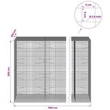  Gabion s žicom debljine 3 5 mm i mrežom 5x5 cm 1150x100x200 cm - 100 cm 200 cm 1150 cm | shoptok.hr