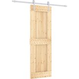 Furnova Drsna vrata s kompletom vodil 70x210 cm trdna borovina, (21945139) | Shoptok.si