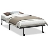 Maison Chic Posteljni okvir - Enojna postelja - Postelja za odrasle brez vzmetnice zložljiv črn 100x190 cm jeklo-J13597, (21769432) | Shoptok.si