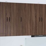 vidaXL Zidni kuhinjski ormarić s policom Smeđi hrast 40 x 31 x 100 cm | shoptok.hr