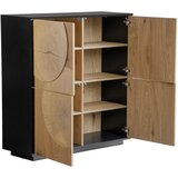 MID.YOU komoda, črna, barve hrasta | Shoptok.si