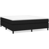  Box spring postelja z vzmetnico črna 160x200 cm blago, (20724005) | Shoptok.si