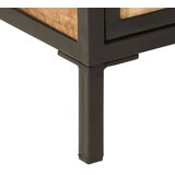  Kupaonski ormarić 40x27x180 cm željezo i masivno drvo manga | shoptok.hr