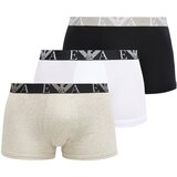 Emporio Armani Bokserice bež melange / crna / bijela Cijene