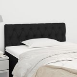 vidaXL Uzglavlje crni 100x7x78/88 cm od tkanine Cijene