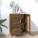  Komoda boja smeđeg hrasta 69 5 x 34 x 90 cm konstruirano drvo | shoptok.hr