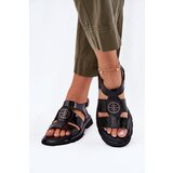 ARTIKER Leather Women's Sandals Patent With Decorative Detail | Shoptok.si