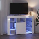  Kotni LED TV ormar Zidne Visoki sjaj bijela 100x40x68cm | shoptok.hr