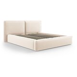 Cosmopolitan Design Krem baršunasti tapecirani bračni krevet s prostorom za odlaganje s podnicom 180x200 cm Arendal – | shoptok.hr