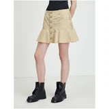 Diesel Beige Women Short Skirt Beth - Women