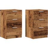 Maison Chic Dvo delni komplet Nočne omarice - Nočne mize starinski les 40x36x65 cm inženirski les, (21687268) Cene
