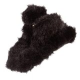 AVANTI Crna Fluffy Šnalica za Kosu | Mekana Šnalica | Ukrasna Šnalica Cene